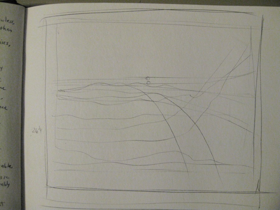 the original sketch plan for "Lives" 