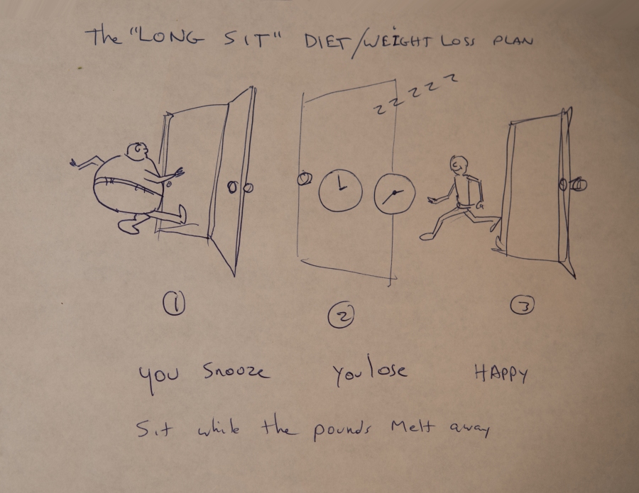 An utterly silly Diet concept based on "you snooze, you lose". It's so primative, and yet it cracks me up : ) 